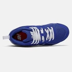 Alternative view of New Balance 3000v5 Youth Molded Cleats – Royal/White (J3000TB5)