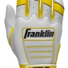 Franklin Custom CFX Pro Batting Gloves – Adult – White/Yellow 2 Franklin Custom CFX Pro Batting Gloves – Adult – White/Yellow -Wilson Sales Wht Yellow 1
