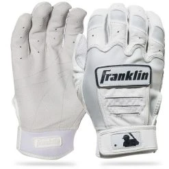 Franklin CFX Pro Chrome Batting Gloves – Adult – White