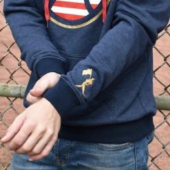 Alternative view of Baseballism – America’s Game Hoodie – Navy (Men’s)
