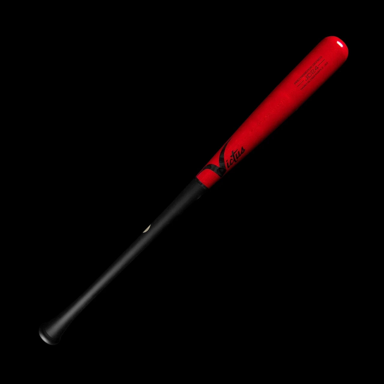 Victus JC24 Pro Reserve Maple Bat β Matte Black/Red - Image 3
