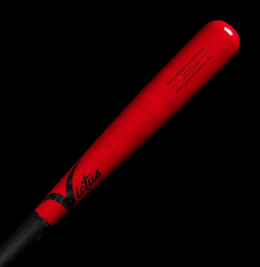 Victus JC24 Pro Reserve Maple Bat β Matte Black/Red - Image 2