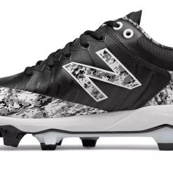 Alternative view of New Balance 4040v5 Adult Molded Cleats – Black/White (PL4040E5)