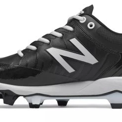 Alternative view of New Balance 4040v5 Adult Molded Cleat – Black/White (PL4040K5)